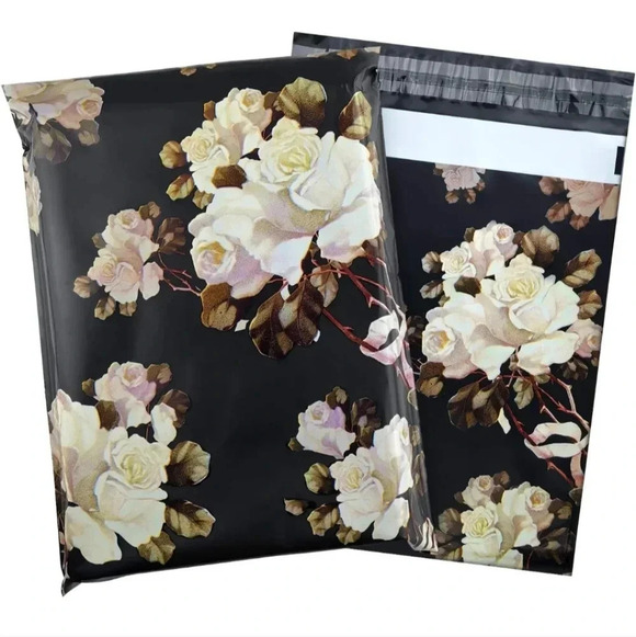 10X13 (100 Pack) Floral Pattern Poly Mailer Envelope Plastic Custom Mailing - Picture 1 of 6